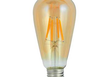 Żarówka LED filament Vintage Amber ST64 Polux