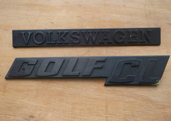 Emblematy VW Golf I CL