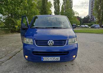 Volkswagen t5 long 2.5 tdi 3 osobowy Klima car play 174km
