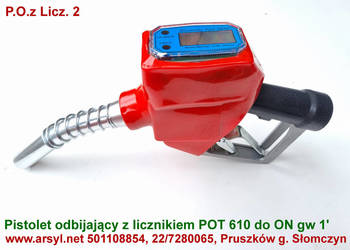 Pistolet odbijający do Paliwa ON z licznikiem