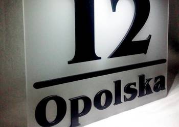 Numer na dom 3D LED solarny, bateria słoneczna, wysyłka
