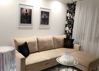 Narożnik rozkładany Milano welurowy beżowy