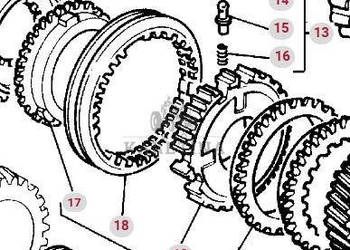 Massey Ferguson 3690 Pierścień Synchronizatora Synchronizator CZĘŚCI 36165…