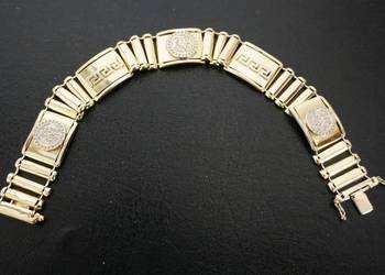 ZŁOTA GRECKA BRANSOLETA W STYLU VERSACE 35G