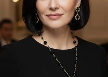 Piękny komplet damski naszyjnik i kolczyki oraz pierścionek