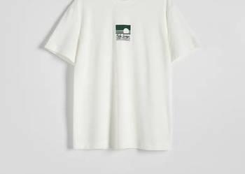 RESERVED nowa z metką Koszulka bluzka t-shirt Strukturalny Grubszy materiał