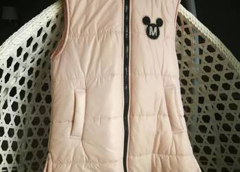 Pikowany bezrękawnik / kamizelka.Pudrowy róż.