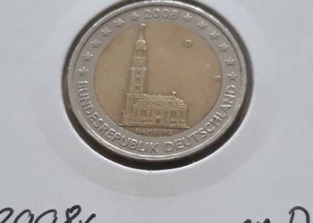 2 Euro Niemcy Hamburg 2008 r men. D