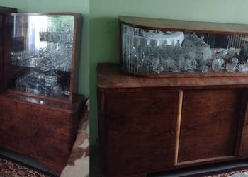 kredens + witryna z Kalwarii Zebrzydowskiej fornir