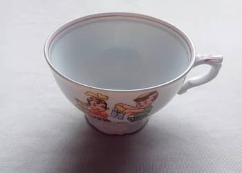 Filiżanka z serwisu dla dzieci Kahla, okres 1940-45.