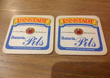 Stara Podkładka pod Piwo INNSTADT Batavia Pils - 2 szt Dwustronna