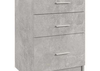 Szafka nocna szarość betonu 40x40x63 cm materiał drewnopochodny WM-808643