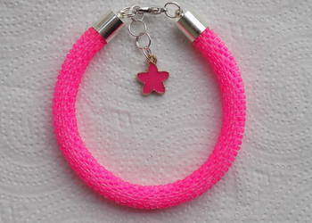 Bransoletka z koralików toho ( różowa )