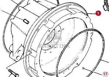 Massey Ferguson 3690 Obudowa Skrzyni Biegów CZĘŚCI 3617677M12