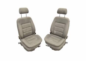 KMPL FOTEL PRZÓD LEWY KIEROWCY + PRAWY PASAŻERA AUDI A6 C5 JASNY SZARY NR 7