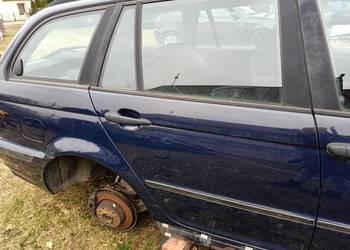 Drzwi tylne tył prawe BMW E46 2000 r dunkeblau