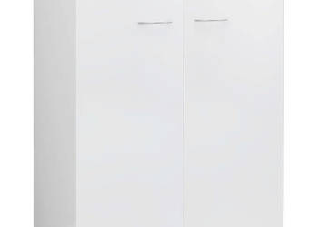 Szafka biała z połyskiem 60x30x75 cm materiał drewnopochodny WM-800735