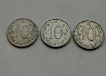 3 monety 10 hależy 1962r.