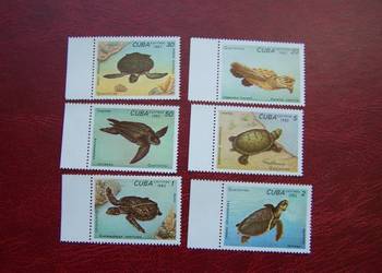 Kuba 1983 MNH Mi. 2766/71 Fauna Żółwie  a