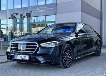 Mercedes S 450 Gwarancja do 10.2026. Burmester High End, Monitory, Karbon.…