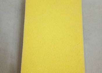 gąbka do mycia samochodu 19x11x5 cm żółta nowa