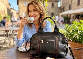 Salvatore Ferragamo – torebka kuferek do ręki lub na ramię | stan idealny