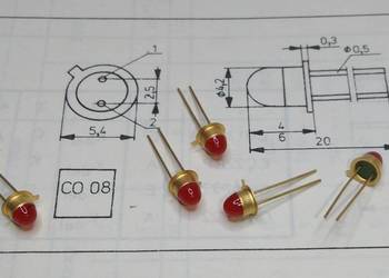 Dioda LED CQYP40B Unitra CEMI