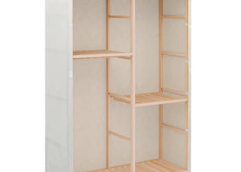 3-poziomowa szafa na ubrania 110 x 40 x 170 cm WM-247108