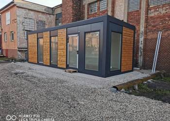 Mobilny kontener 9×3 m, salon, biuro