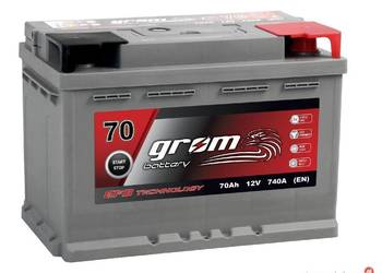 Akumulator GROM EFB START&STOP 70Ah 740A Prawy Plus DTR