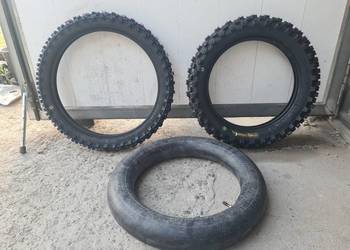 Opony cross 17" przód i 14" tył  + dętka 14"