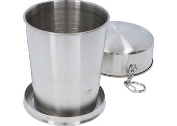 Kieliszek Turystyczny Ze Stali Nierdzewnej Składany W Formie Breloka