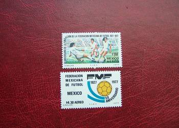 Meksyk 1977 MNH Mi.1551/52 Sport 50 lecie piłki nożnej Meksyk 1977 MNH Mi.1551/52 Sport 50 lecie piłki nożnej
