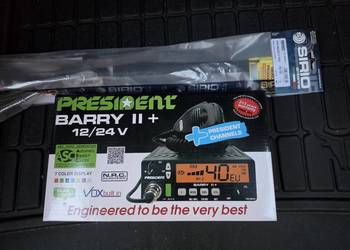 CB President Barry II+  wraz z antena magnes Sirio 27