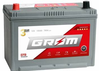 Akumulator 100Ah 780A GROM EFB START&STOP  JAPAN Lewy Plus DT