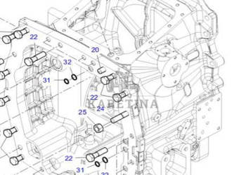 Fendt 930 933 936 939 942 Vario Gen 6 Obudowa Sprzęgła CZĘŚCI H218PP0101011
