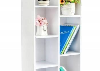 Komoda szafka regał na książki do salonu biały ModernHome