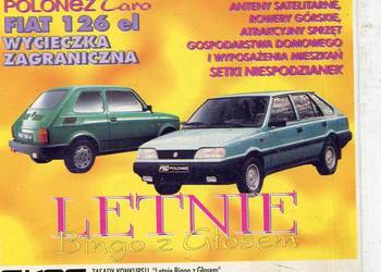 Letnie Bingo z Głosem Do wygrania Polonez Caro Fiat 126 el