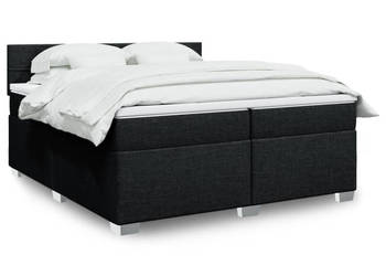 Łóżko z Materacem Kontynentalne Czarne Do Sypialni 200x200 cm WM-3288297