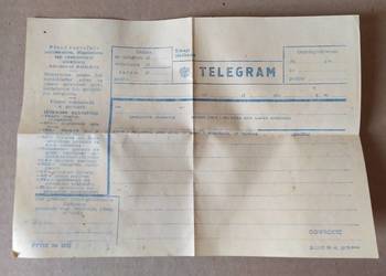 450. TELEGRAM blankiet z PRLu RETRO Stylówka