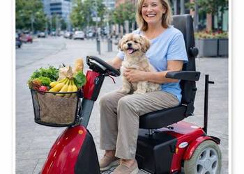 Skuter inwalidzki elektryczny TROPHY 6 z mocną amortyzacją dla seniora