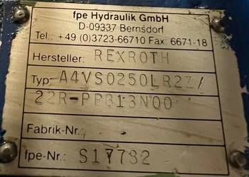 Rexroth A4VSO250 (R910935388) Pompa hydrauliczna