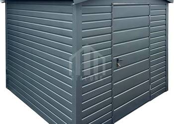 Schowek - domek ogrodowy 2x2m - drzwi - antracyt - dach dwuspadowy SO153