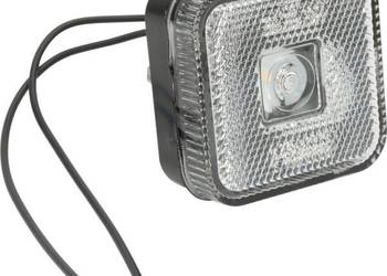 Lampa obrysowa LED, kwadratowa, 12/24V z przewodem i uchwytem Kramp LA30137
