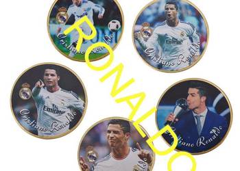 Cristiano Ronaldo Złoto 24 karat Kapsel NOWA Moneta Medal