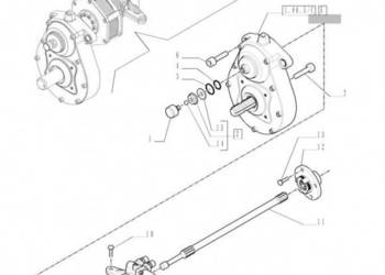 New Holland T6010 T6070 Wałek napędowy 644mm l 87351594
