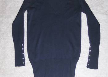 Granatowy sweter damski ZARA M/L