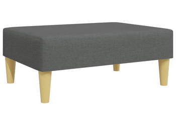Podnóżek ciemnoszary 77x55x31 cm tapicerowany tkaniną WM-379554