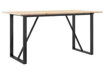 Stół jadalniany z czworokątnymi nogami 160x80x75 cm WM-3282677