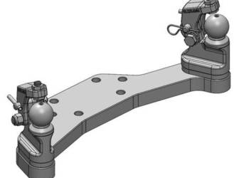 Zestaw zaczepowy K50® prawy/lewy z uchwytem dolnym 60-65 mm 00522070A02